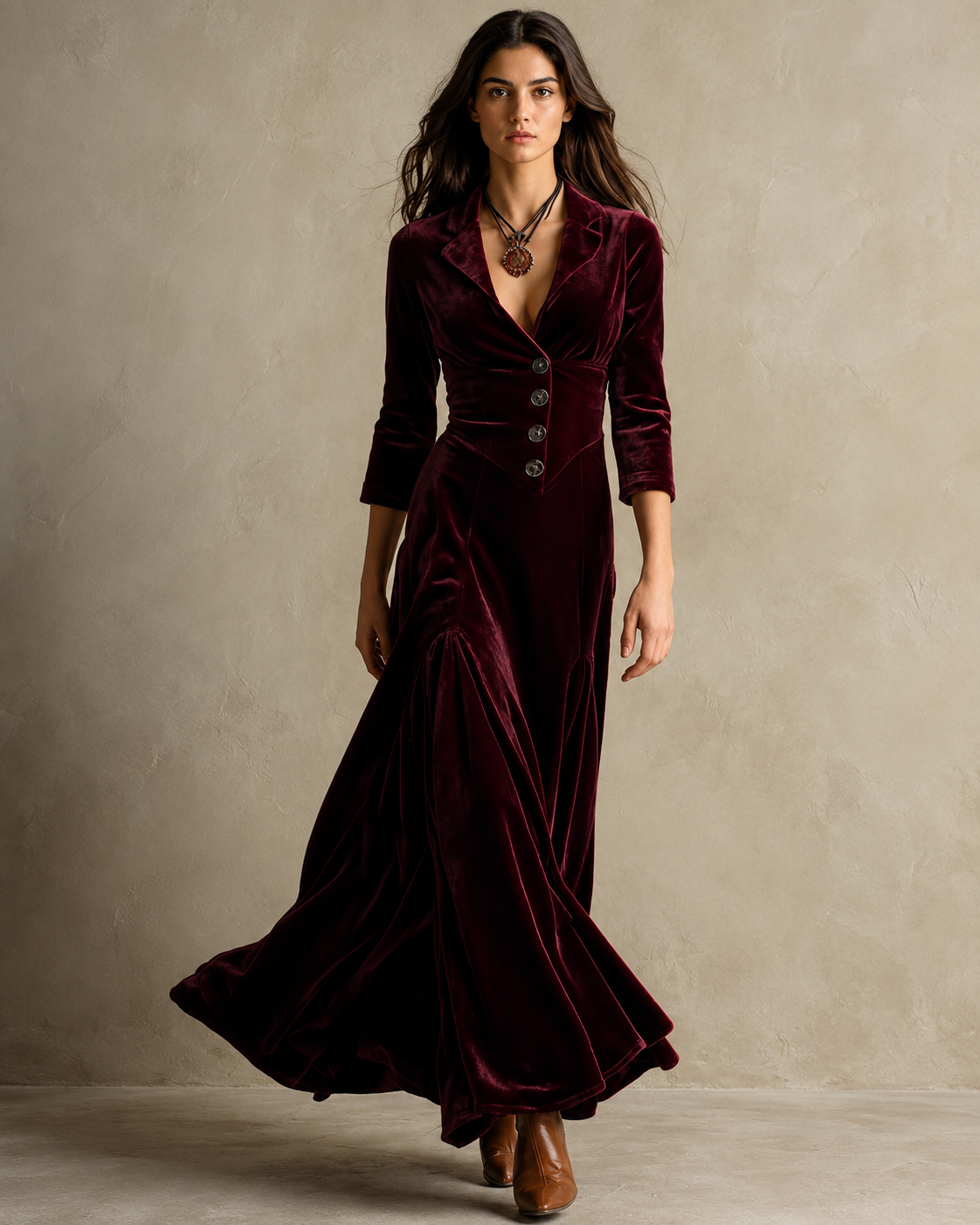 ELEGANTE VESTIDO ESTILO BLAZER DE LOS AÑOS 70